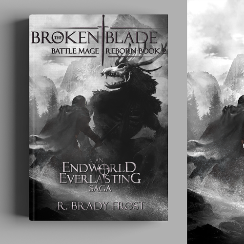 Digital art book cover with the title 'Book Cover Design'