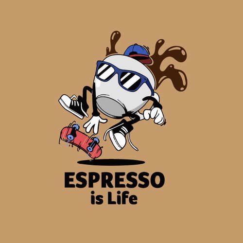 Espresso logo with the title 'Espresso is Life'