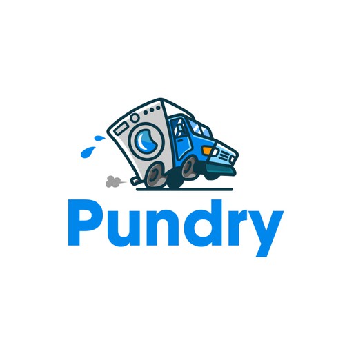 Truck logo with the title 'Pundry'