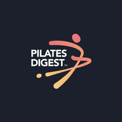 Dance logo with the title 'Pilates Digest'