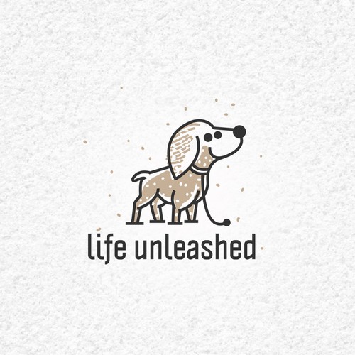 Brown logo with the title 'life unleashed'