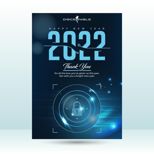 New Year's design with the title 'Greeting Card Design'