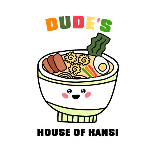 Ramen logo with the title 'Logo für ein Asia-Nudelrestaurant'