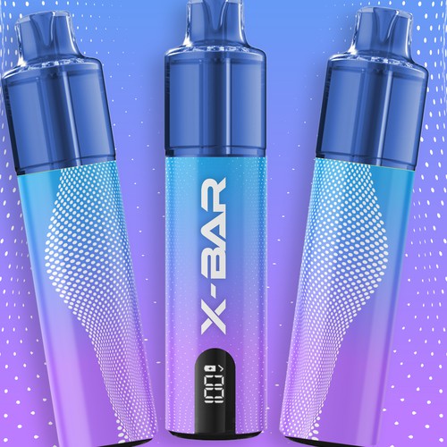 Smoke design with the title 'X-BAR label design'