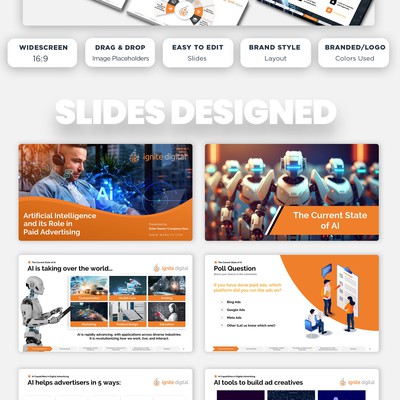 Powerpoint Digital Marketing and AI Presentation