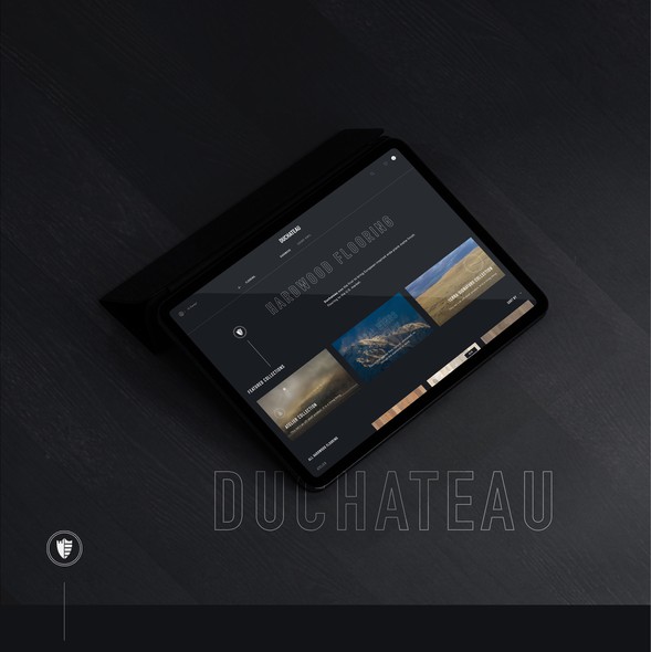 Furniture website with the title 'Duchateau redesign'