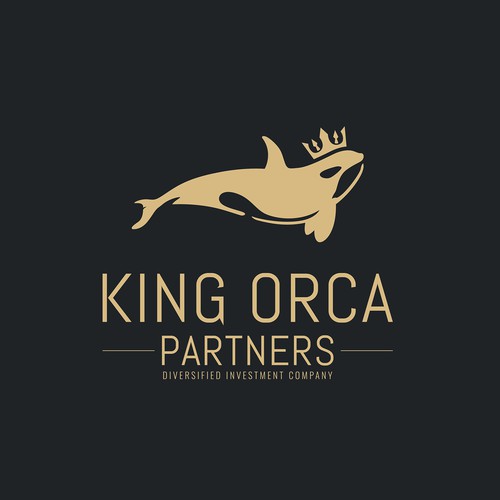 Orca design with the title 'KING ORCA PARTNERS logo entry'
