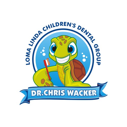 Marine logo with the title 'logo for children dental'