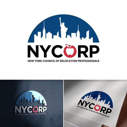 Town logo with the title 'Logo design concept for New York Council of Relocation Professionals'