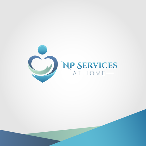 Nurse logo with the title 'Caring logo for nurse practitioner '