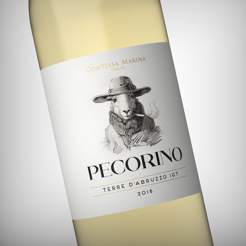 Wine bottle design with the title 'An offer in wine you can't refuse.'