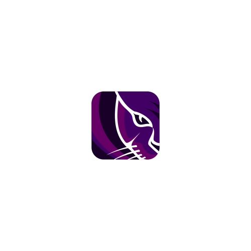 Panther design with the title 'Panther App Icon Logo Vector'