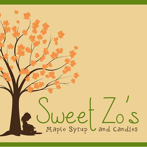 Maple design with the title 'Maple syrup and candy company'