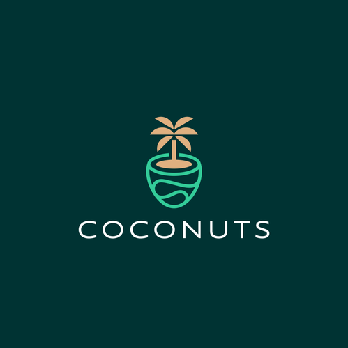 Coconut design with the title 'coconuts concept'