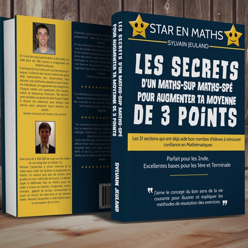 School book cover with the title 'Les Secrets d'un Math'