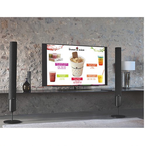 Juice bar design with the title 'Menu'