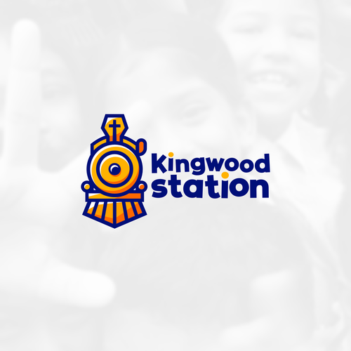 Bright logo with the title 'Bright and fun logo for a church kids section'