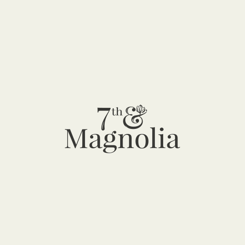 Magnolia design with the title 'simple elegant logo'