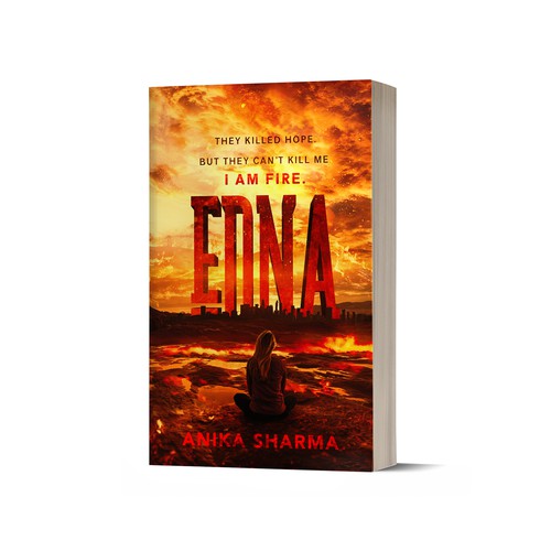 Dystopian book cover with the title 'YA Dystopia Cover Design'