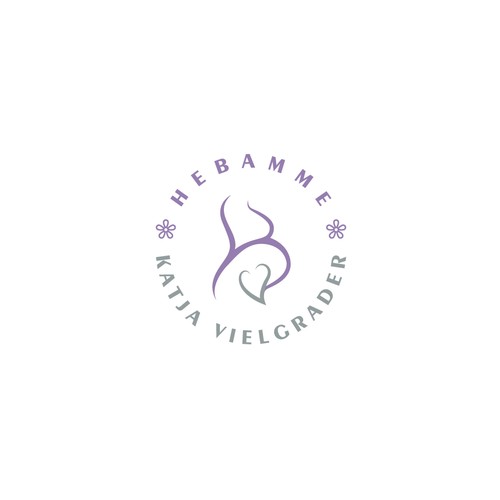 Doula logo with the title 'Logo Hebamme'
