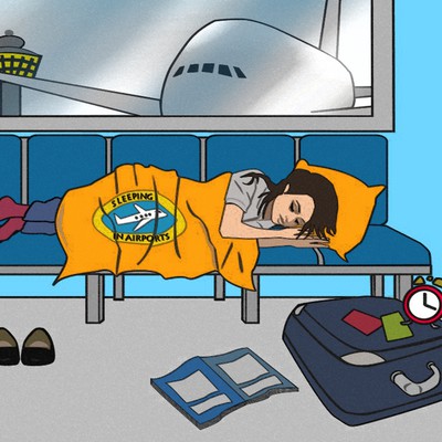 illustration for The Guide to Sleeping in Airports