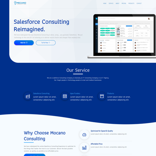 JQuery website with the title 'Web Design'