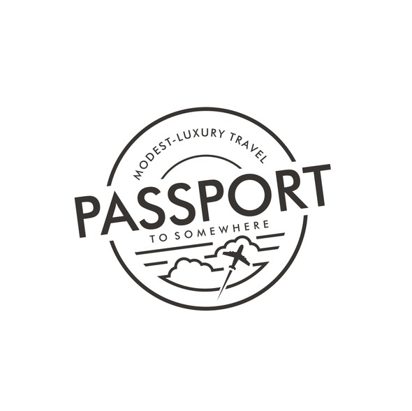 Passport logo with the title 'Modest-Luxury Travel Company needs a creative, cool, sophisticated logo!'