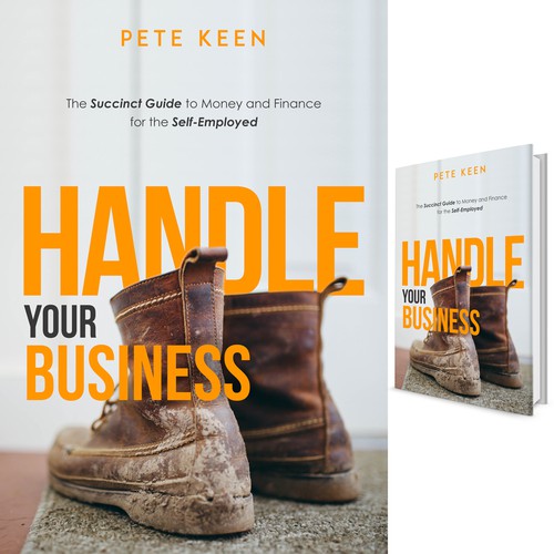 Creative book cover with the title 'Handle your Business Cover Book'