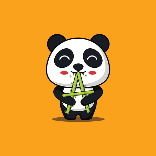 cute panda logo