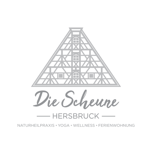 Yoga studio design with the title 'Die Scheune'