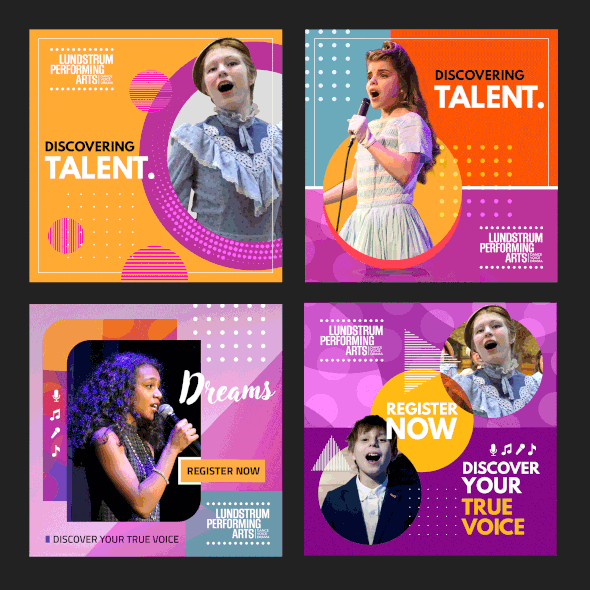 Singer design with the title 'Facebook Ad Concept '