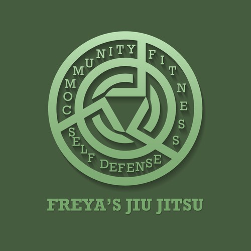 Jiu-jitsu logo with the title 'Jiu Jitsu Logo'