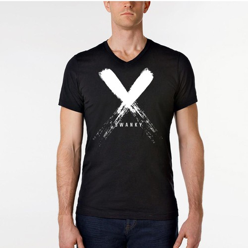 Streetwear t-shirt with the title 'men’s slim fit v-neck shirt design'