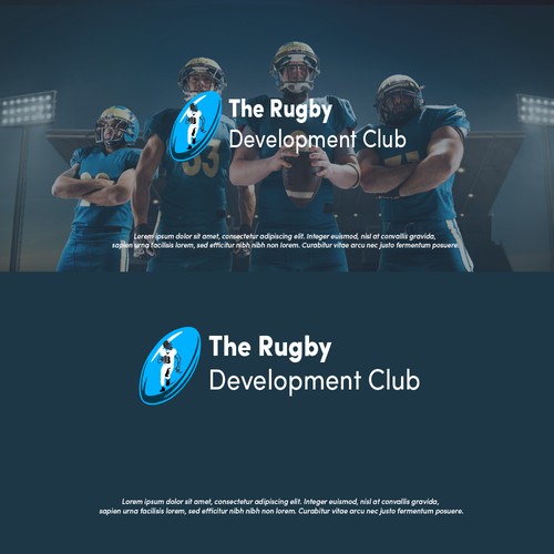 Rugby logo with the title 'The Rugby logo sports'