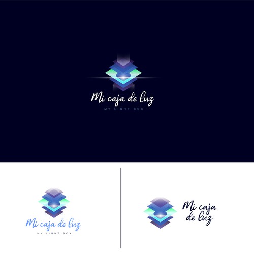 Panel design with the title 'Mi caja de Luz'