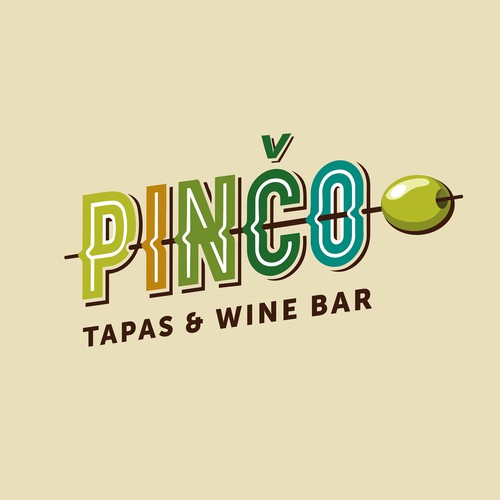 Dimensional design with the title 'Proposal for a Tapas bar logo contest'