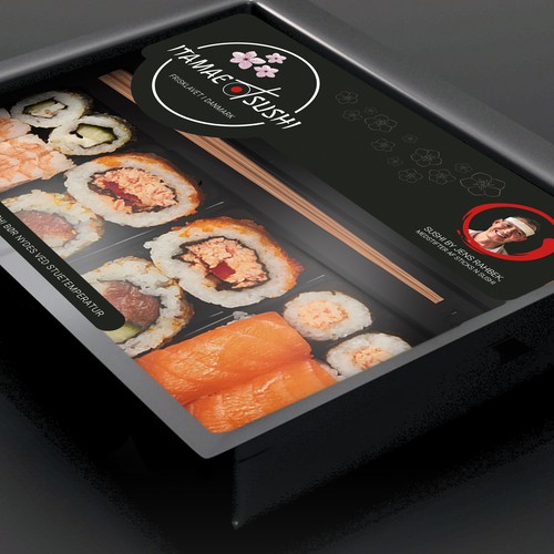Sushi design with the title 'sushi packaging'
