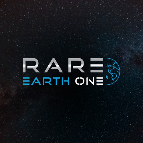 High-tech logo with the title 'Rare Earth One'