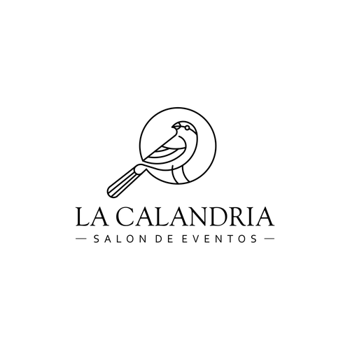 Bird logo with the title 'La Calandria'