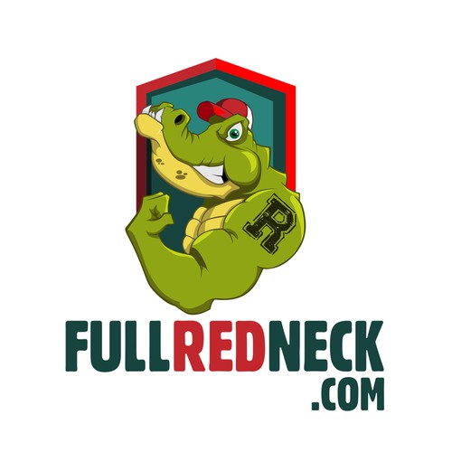 Crocodile logo with the title 'Crocodile mascot for a site logo'