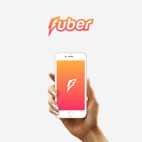 Fast design with the title 'Concept logo for a fast delivery app'