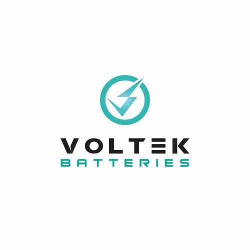 Charger logo with the title 'Voltek Batteries concept'