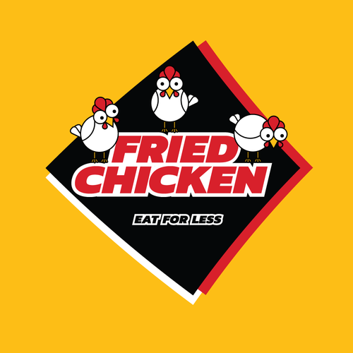 Yellow and black design with the title 'Signage for the chicken crazed.'