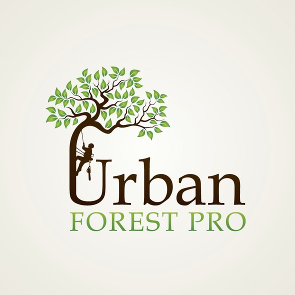 Tree service logo with the title 'Arborist Tree Care Logo'