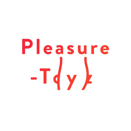 Letterform logo with the title 'Logo concept for an adult webshop'