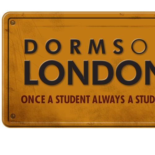 Embossed logo with the title 'Dorms of London '