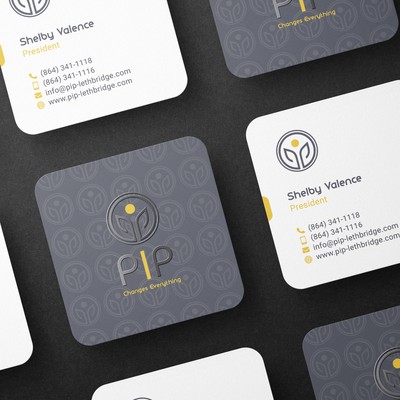Square Business Card Design For PiP