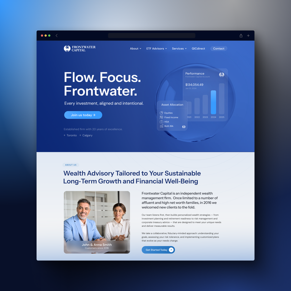 Website with the title 'Investment Site'