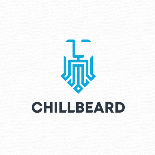 Beard design with the title 'Logo for CHILLBEARD'