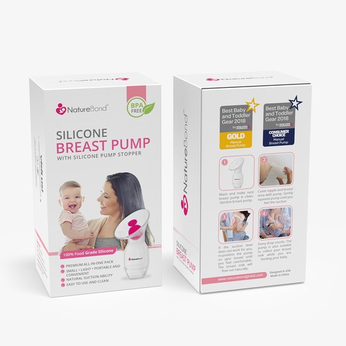 Feminine packaging with the title 'NatureBond'